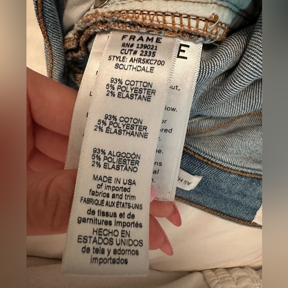 FRAME Ali High Rise Ripped Skinny Cigarette Jeans (Size 26) - Picture 7 of 8